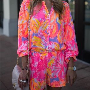 LAST CHANCE! Lilly Pulitzer Elsa Romper In Sun Splashed Small